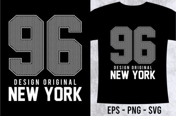 96 NEW YORK T-shirt Design Graphic: A Creative Toolkit for Bold Branding
