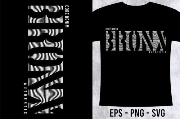 BRONX T-Shirt Design Graphic: A Vector Powerhouse for Bold Branding