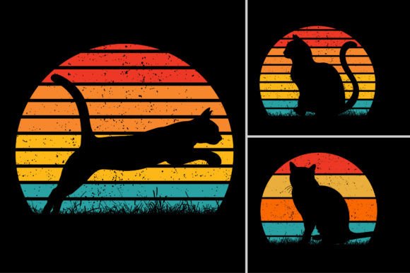 Cat Sunset Vintage TShirt Design: A Creative Deep Dive
