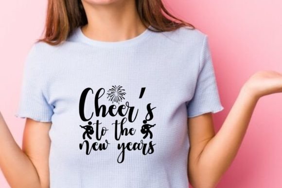Celebrate in Style with Cheer's to the New Years Graphic Design
