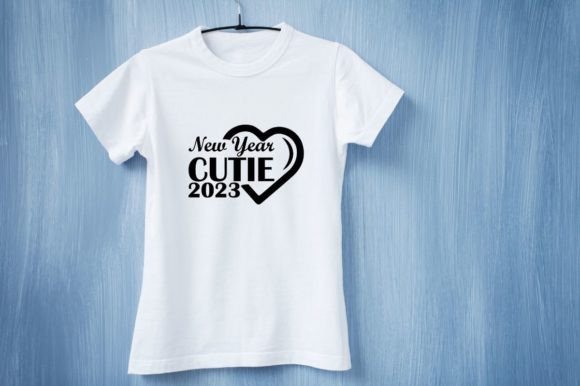 Celebrate with Style: New Year Cutie 2023 Graphic Design