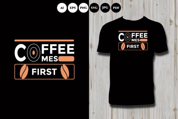 Coffee Graphic T Shirt Design: A Barista's Blend for Your Brand