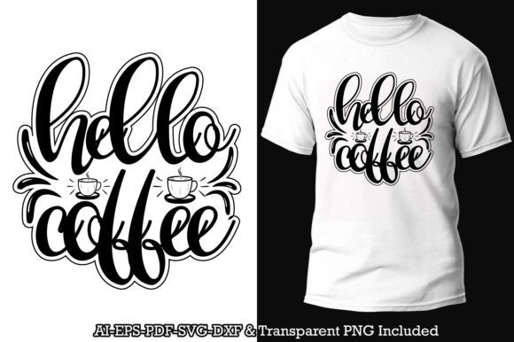 Coffee SVG Crafts: A T-shirt Design Graphic for Modern Makers