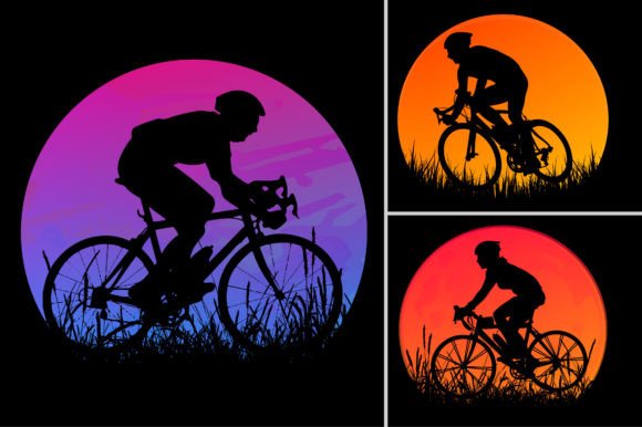 Cycling Sunset Colorful T-Shirt Graphic: A Guide for Creators