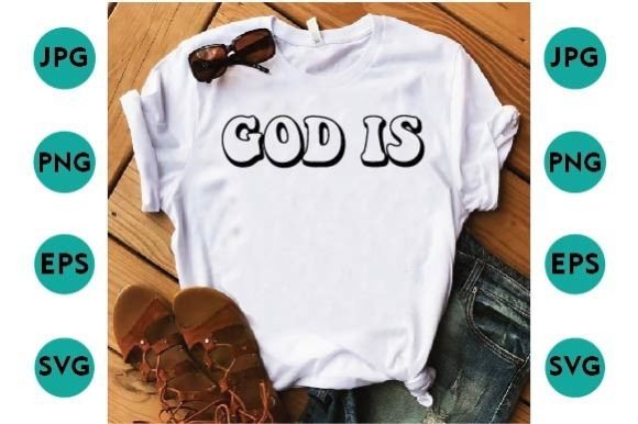 Exploring the God is. Typography and Graphic T Shirt