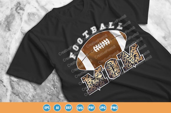 Football Mom Stylish T-shirt Graphic: A Designer's Breakdown