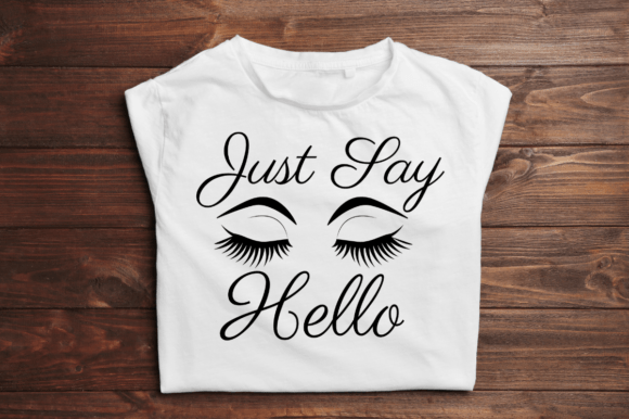 Just Say Hello SVG Graphic Design: A Creative Asset for Every Project