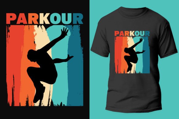 Parkour T-shirt Design Vector Graphic: Capture Urban Energy