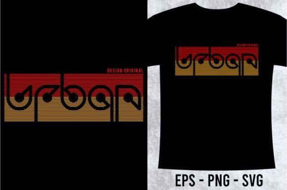 URBAN CITY T-shirt Design Graphic: SVG & Typography Assets
